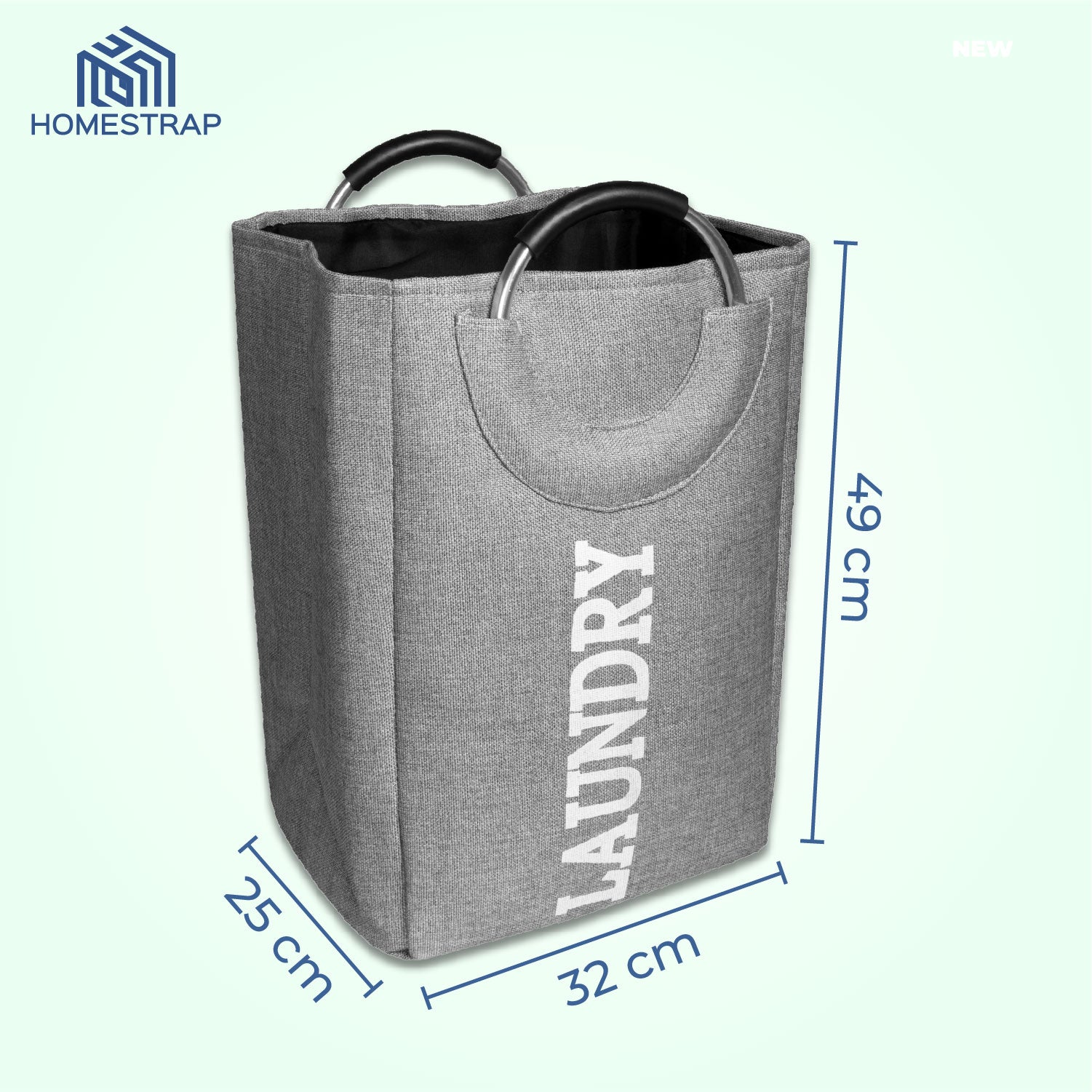 Laundry tote best sale with handles