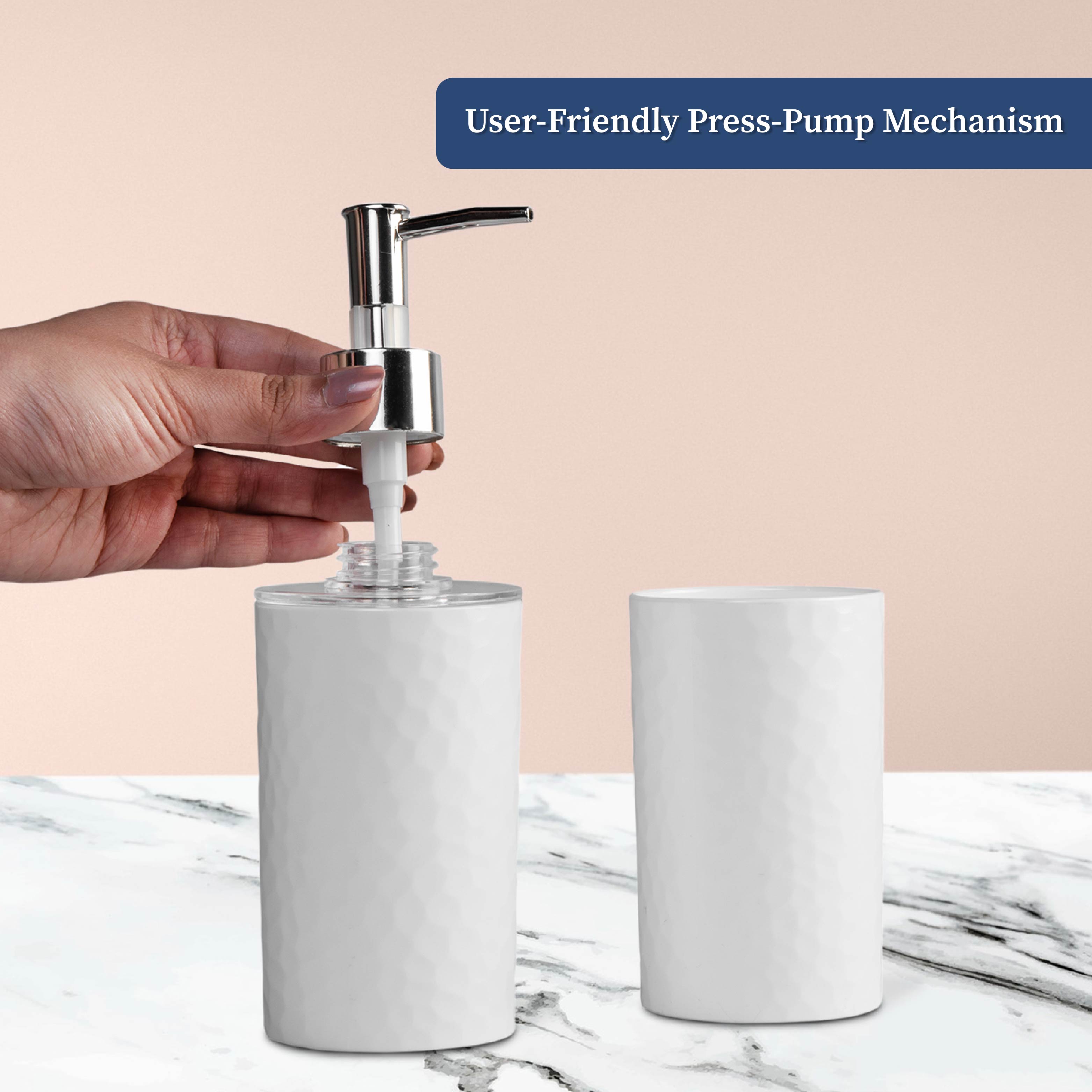 Homestrap Soap Dispenser and Tumbler Set