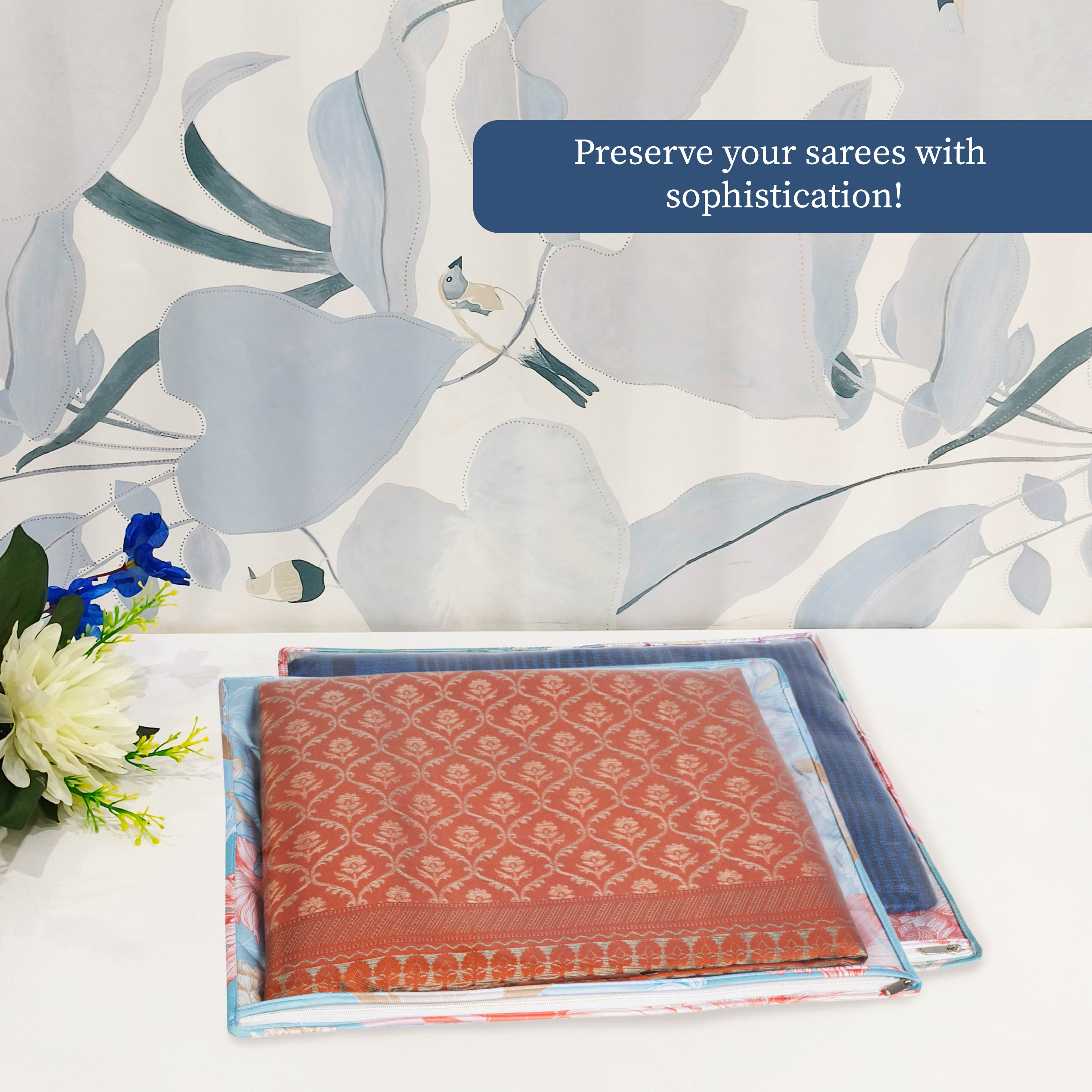 Gulmohar Saree Cover Organizer