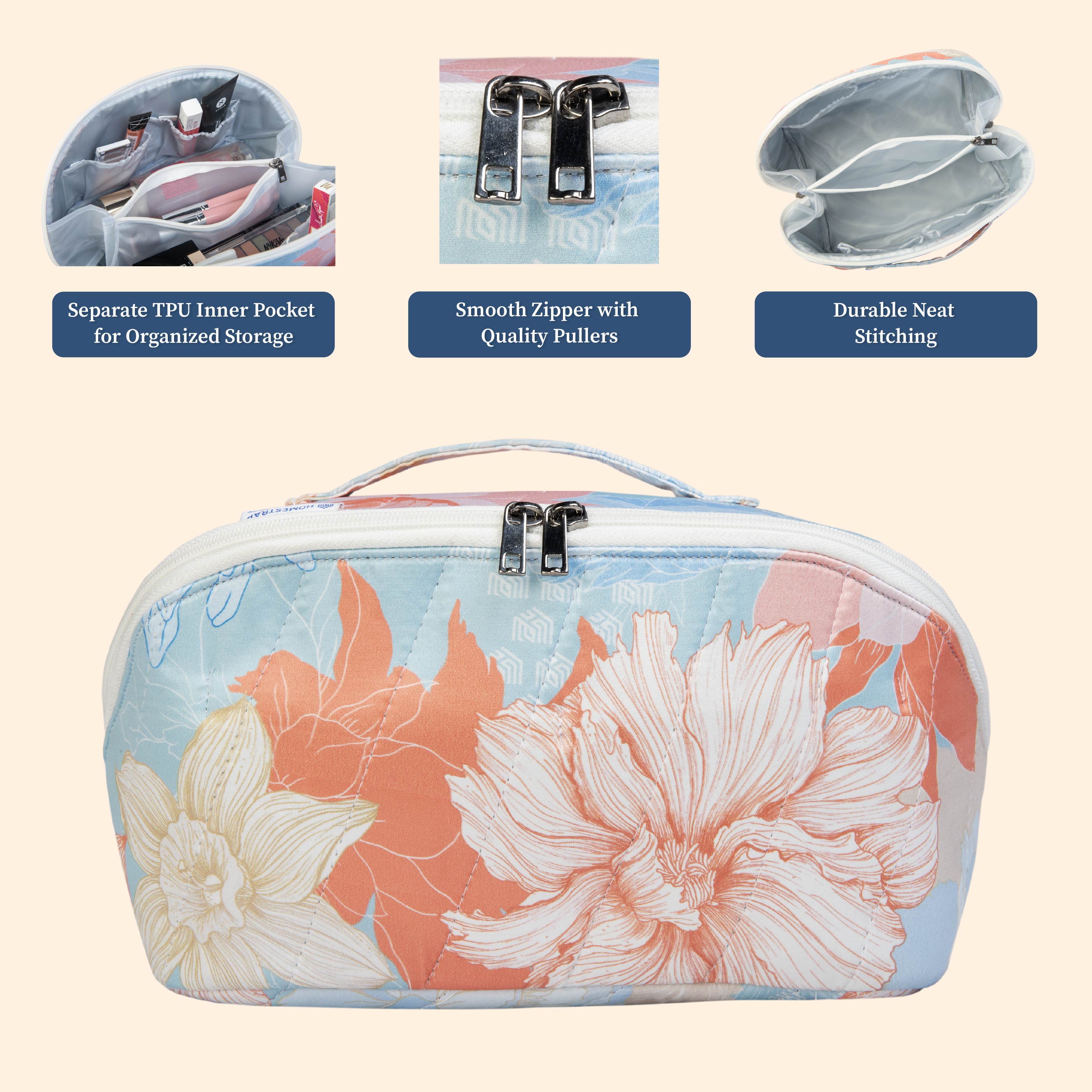 Gulmohar Cosmetic Pouch