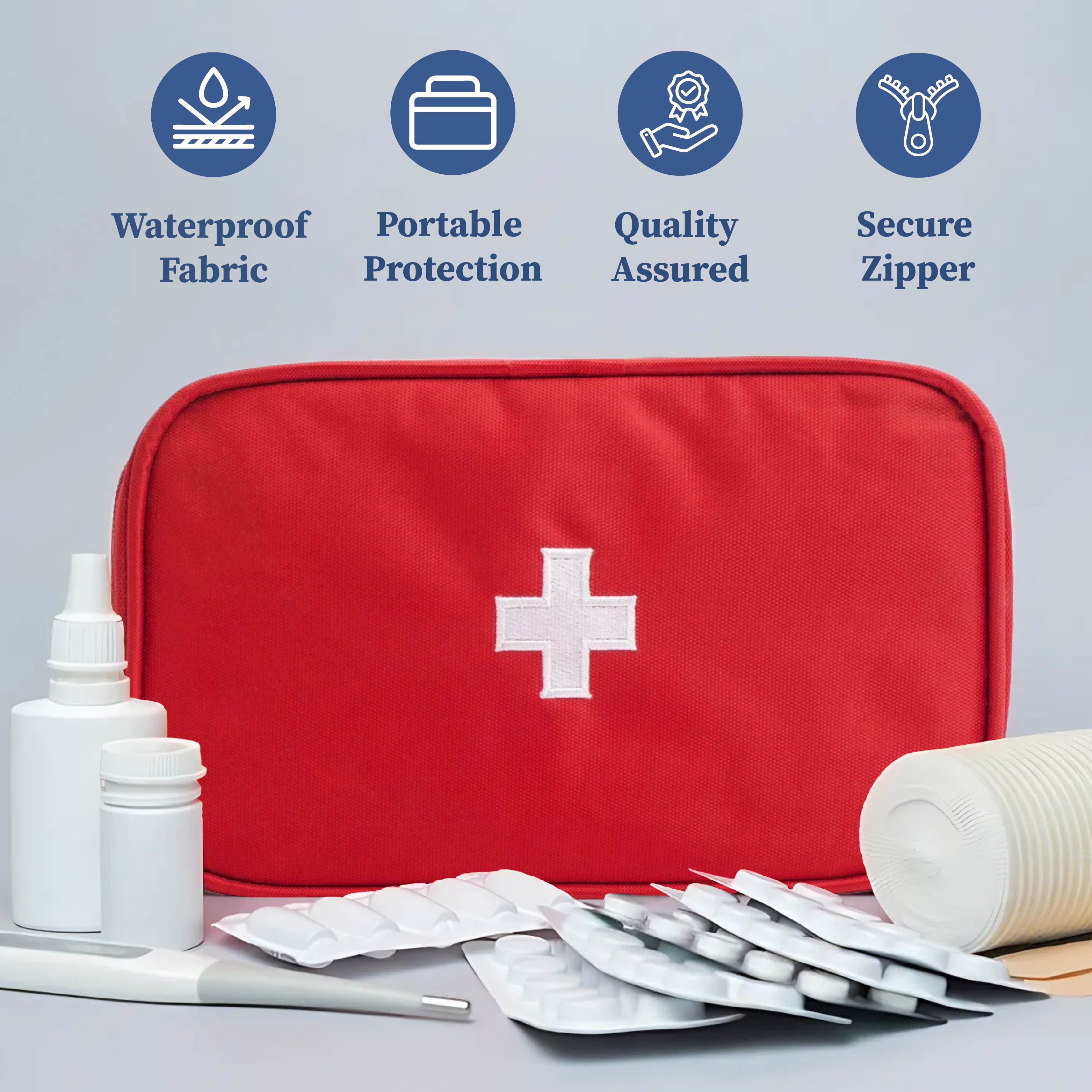 First Aid Organizer Bag (Medicines are not included)