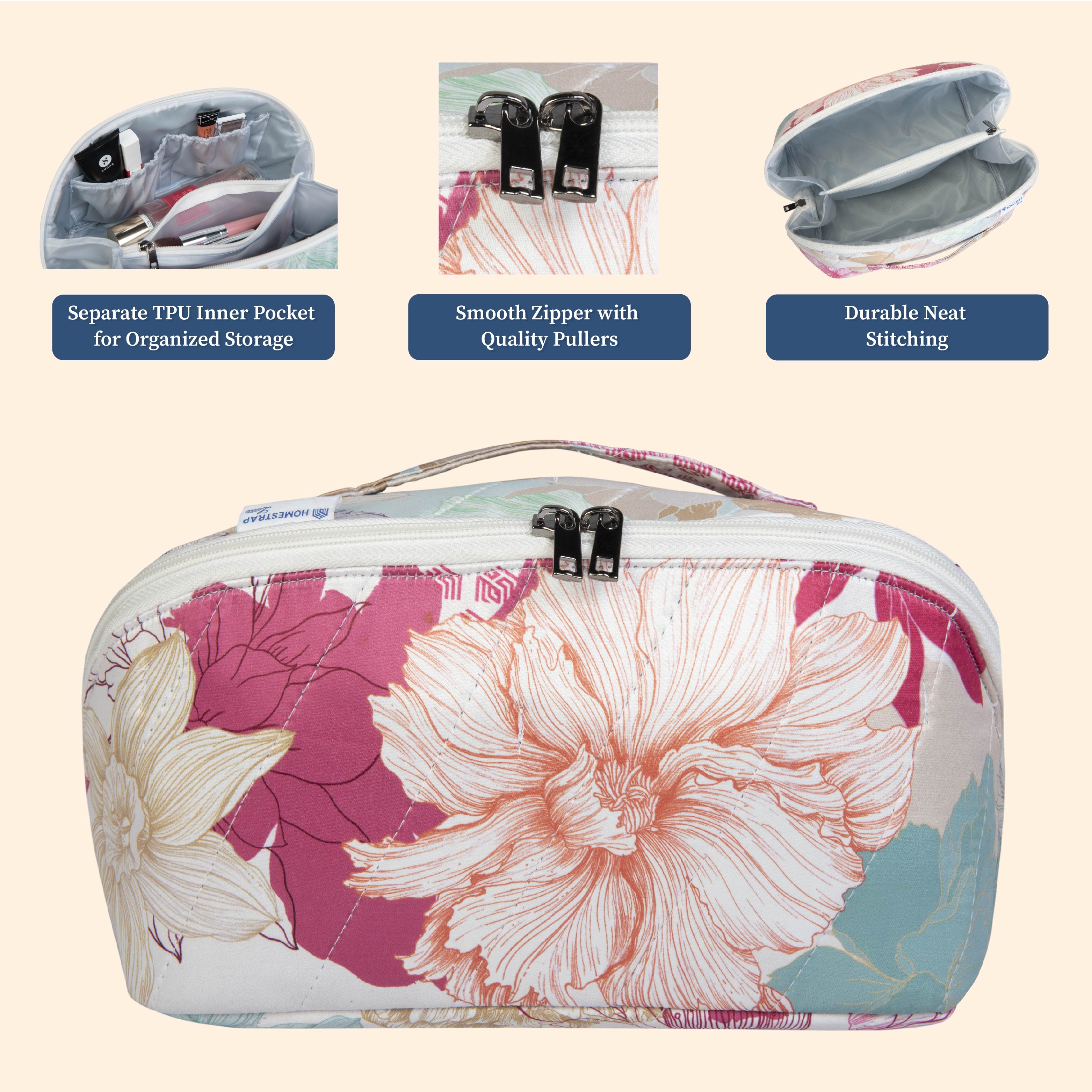 Gulmohar Cosmetic Pouch