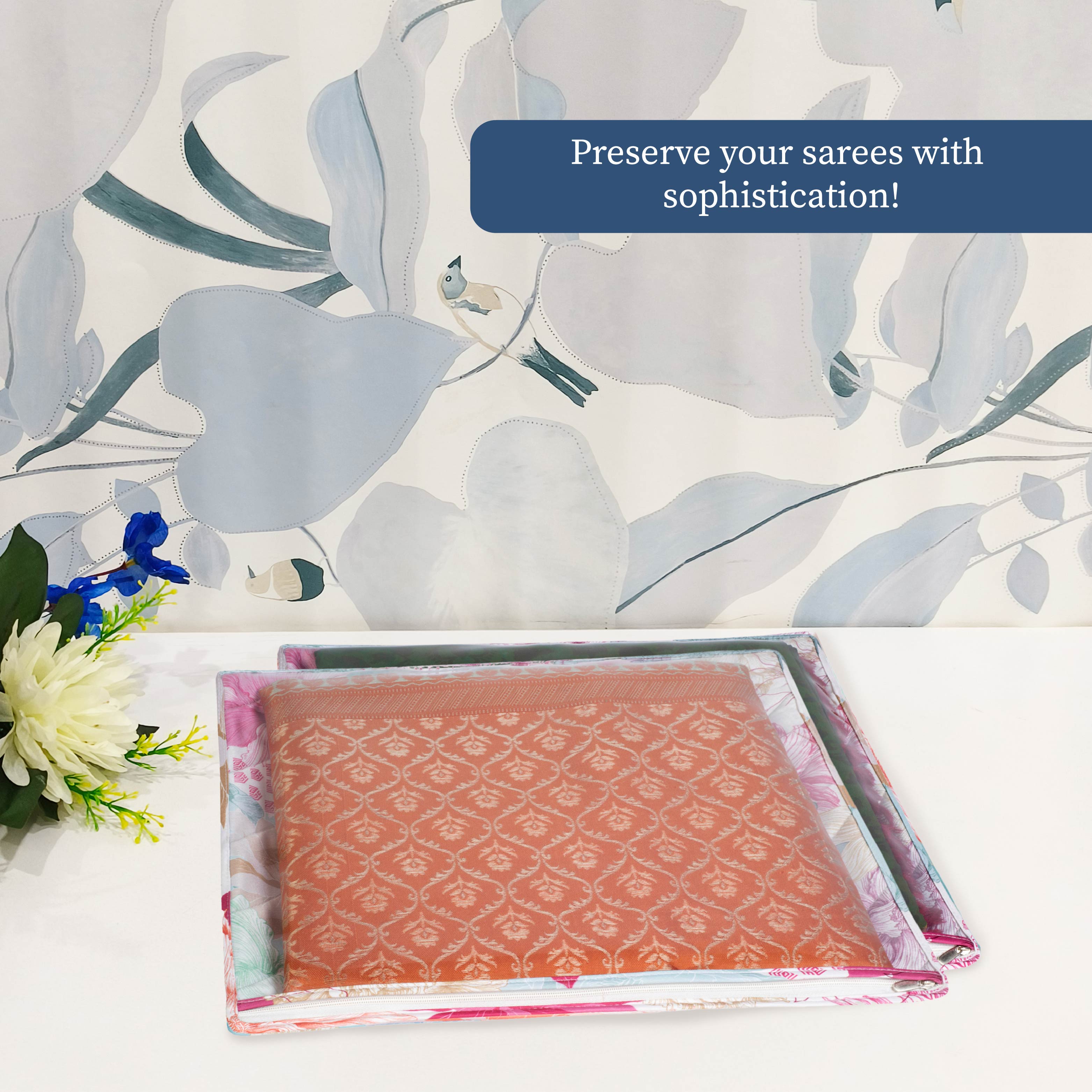 Gulmohar Saree Cover Organizer