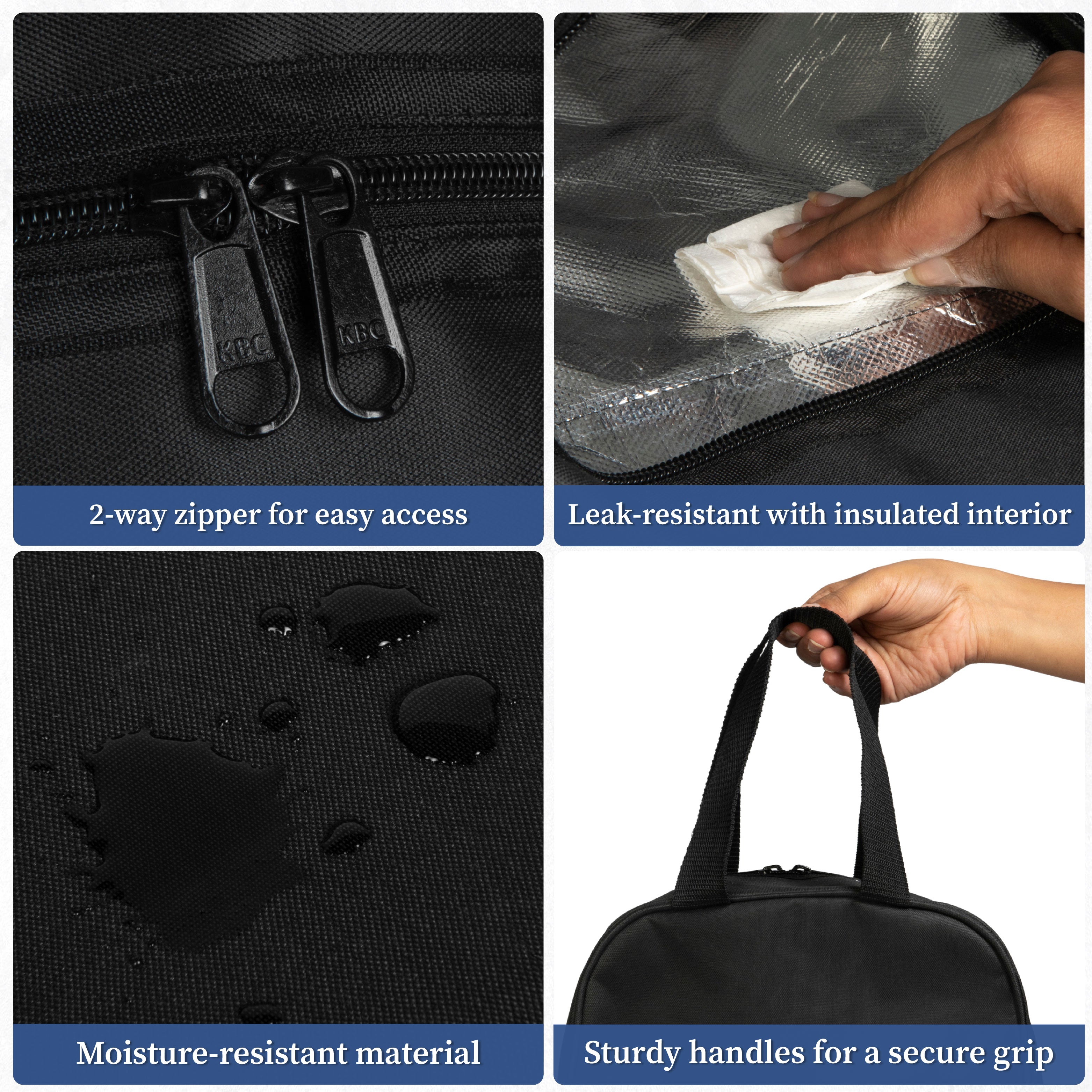 Homestrap Insulated Lunch Bag with Waterproof Lining