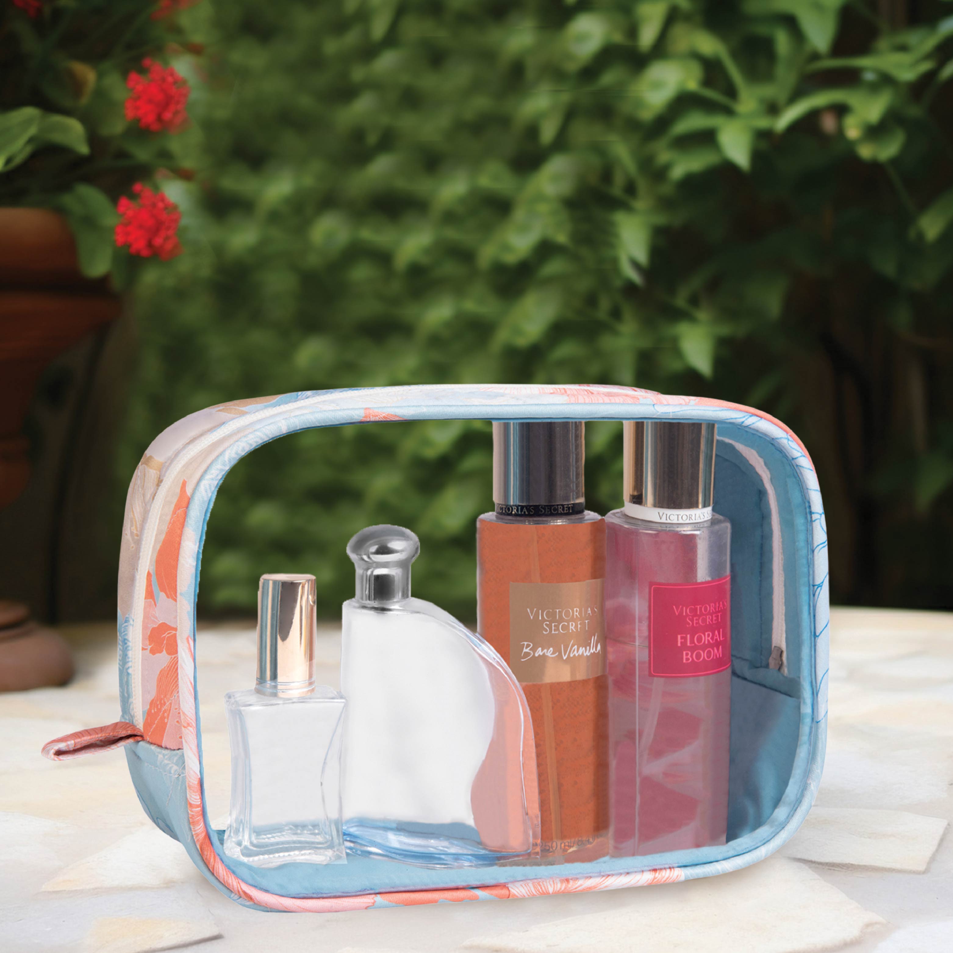 Gulmohar Transparent Toiletry Pouch