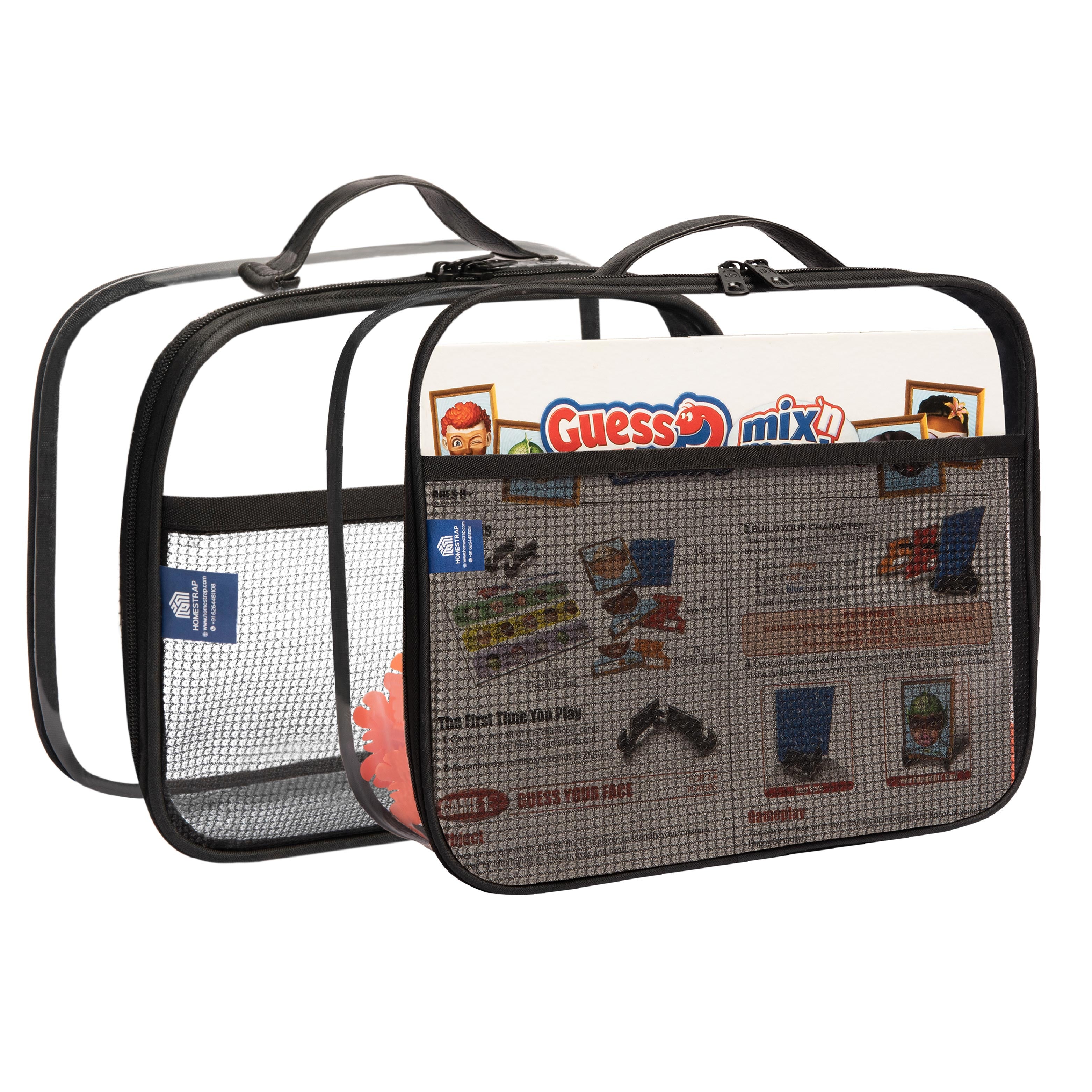 Multi purpose Transparent Toy and Board Game Storage Bags