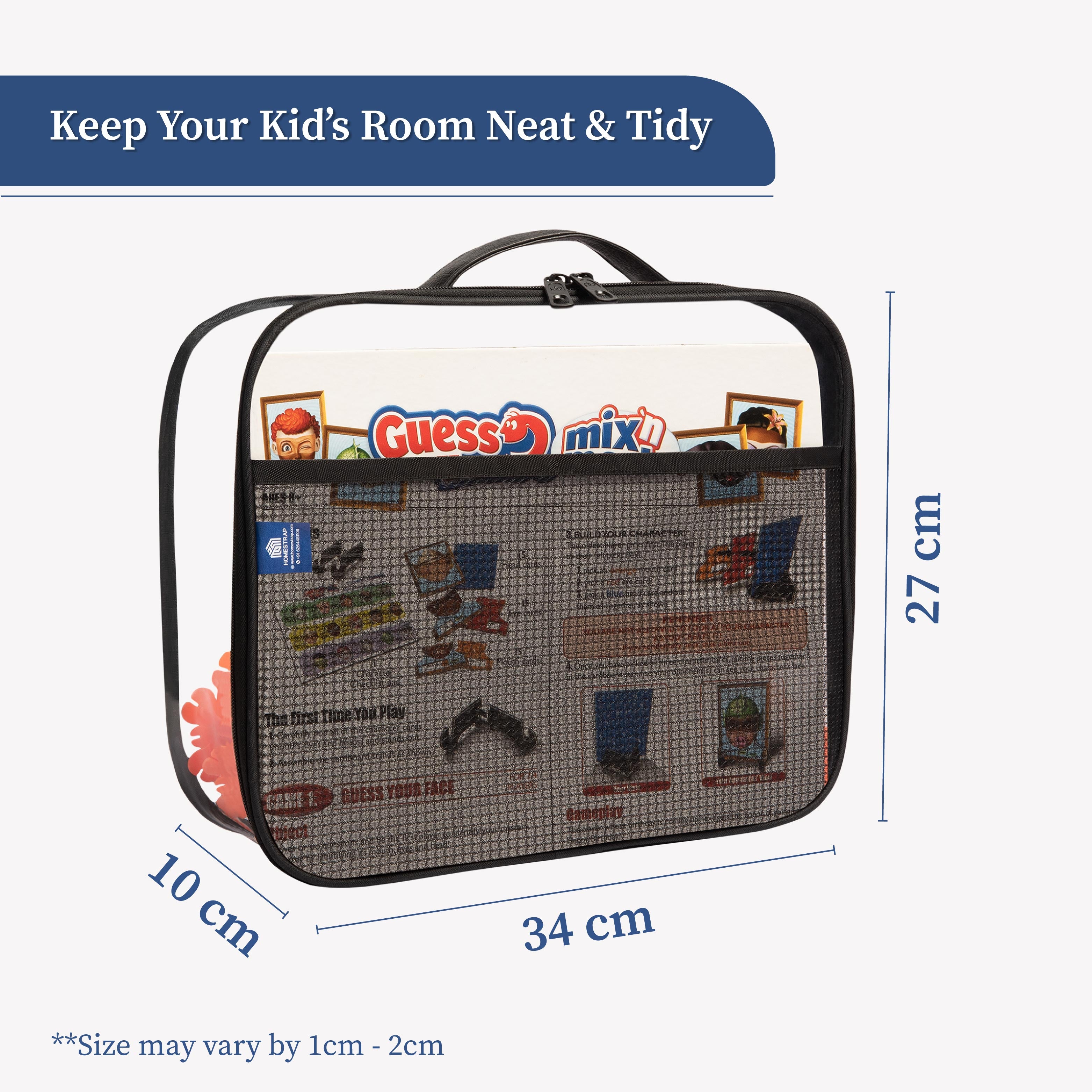 Multi purpose Transparent Toy and Board Game Storage Bags