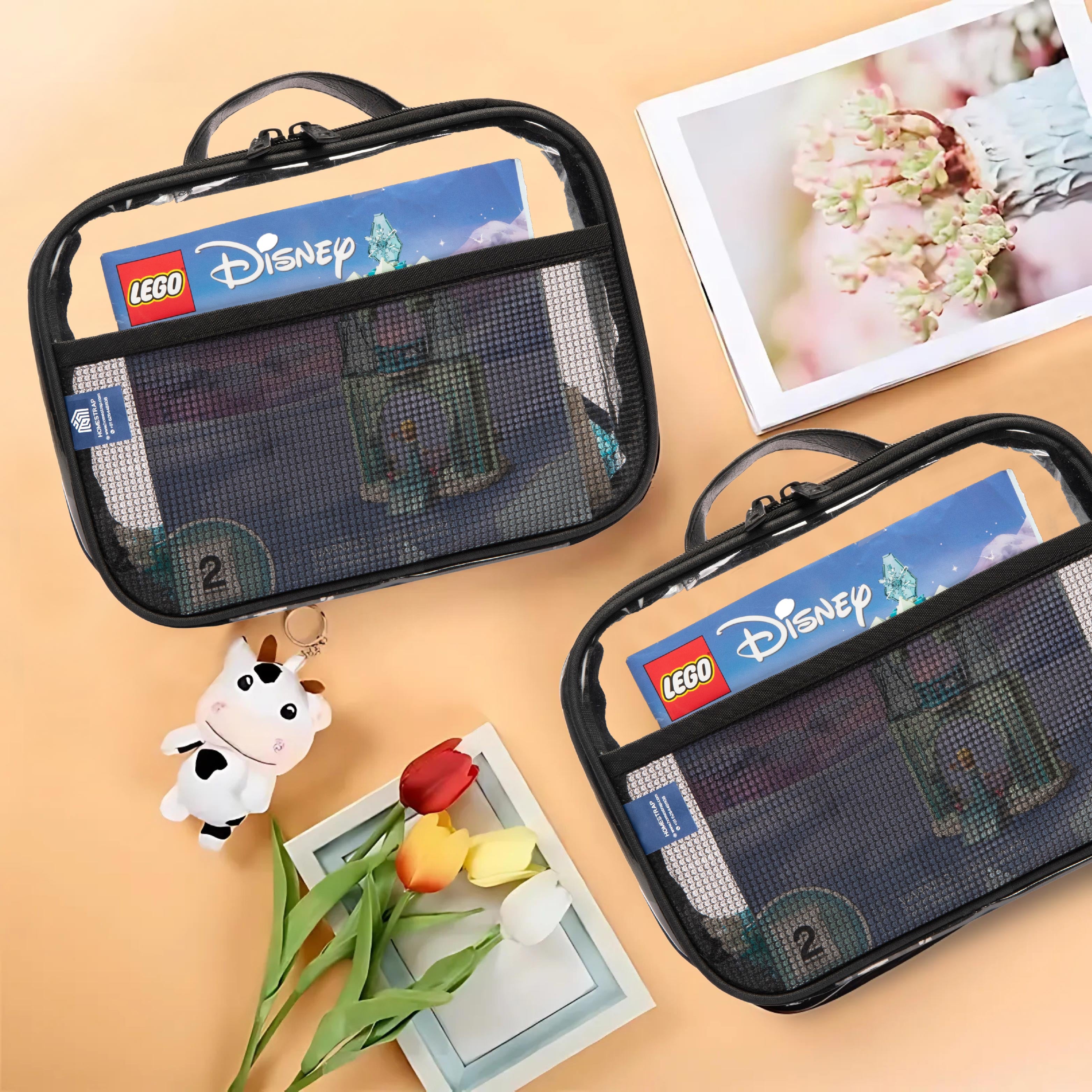 Multi purpose Transparent Toy and Board Game Storage Bags