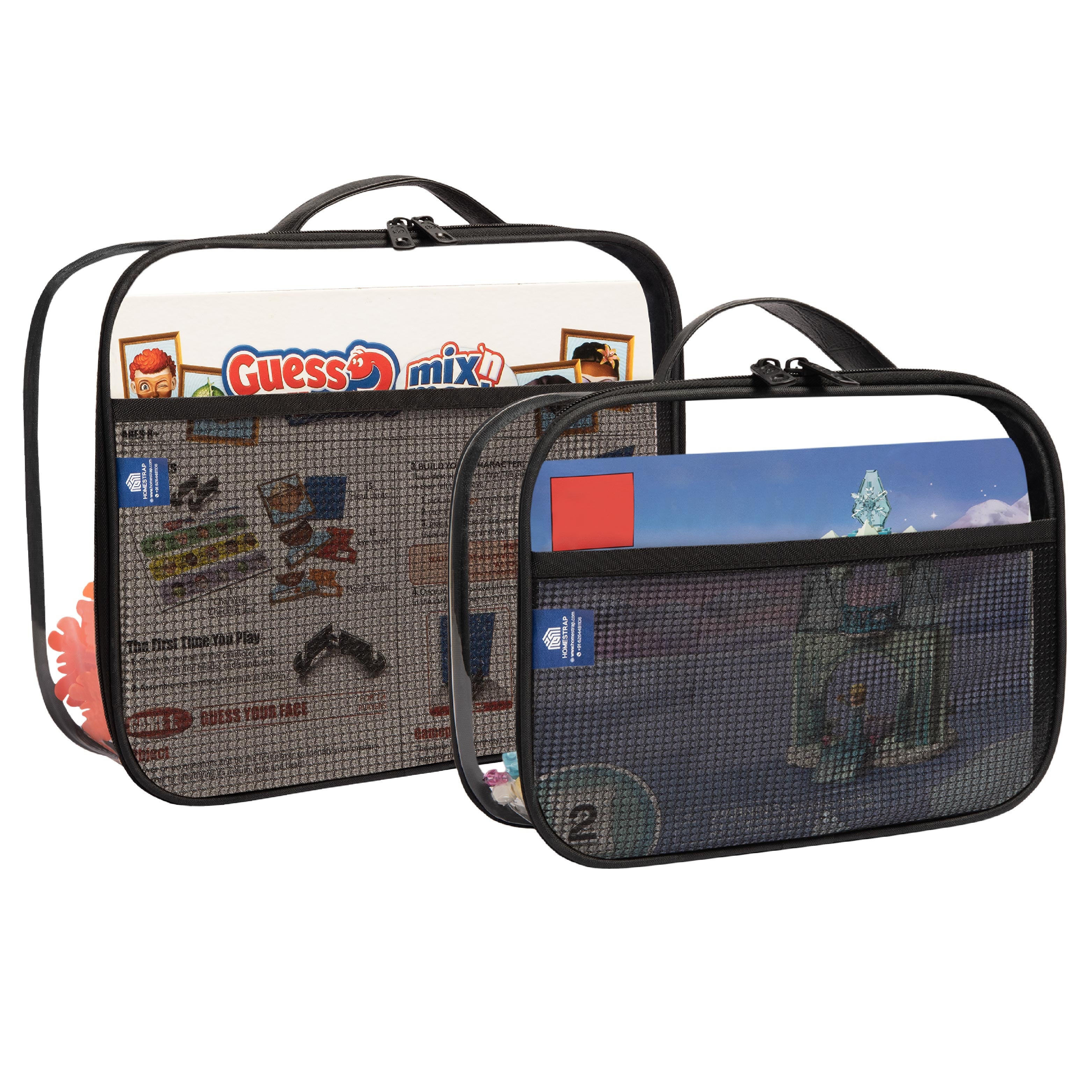 Multi purpose Transparent Toy and Board Game Storage Bags