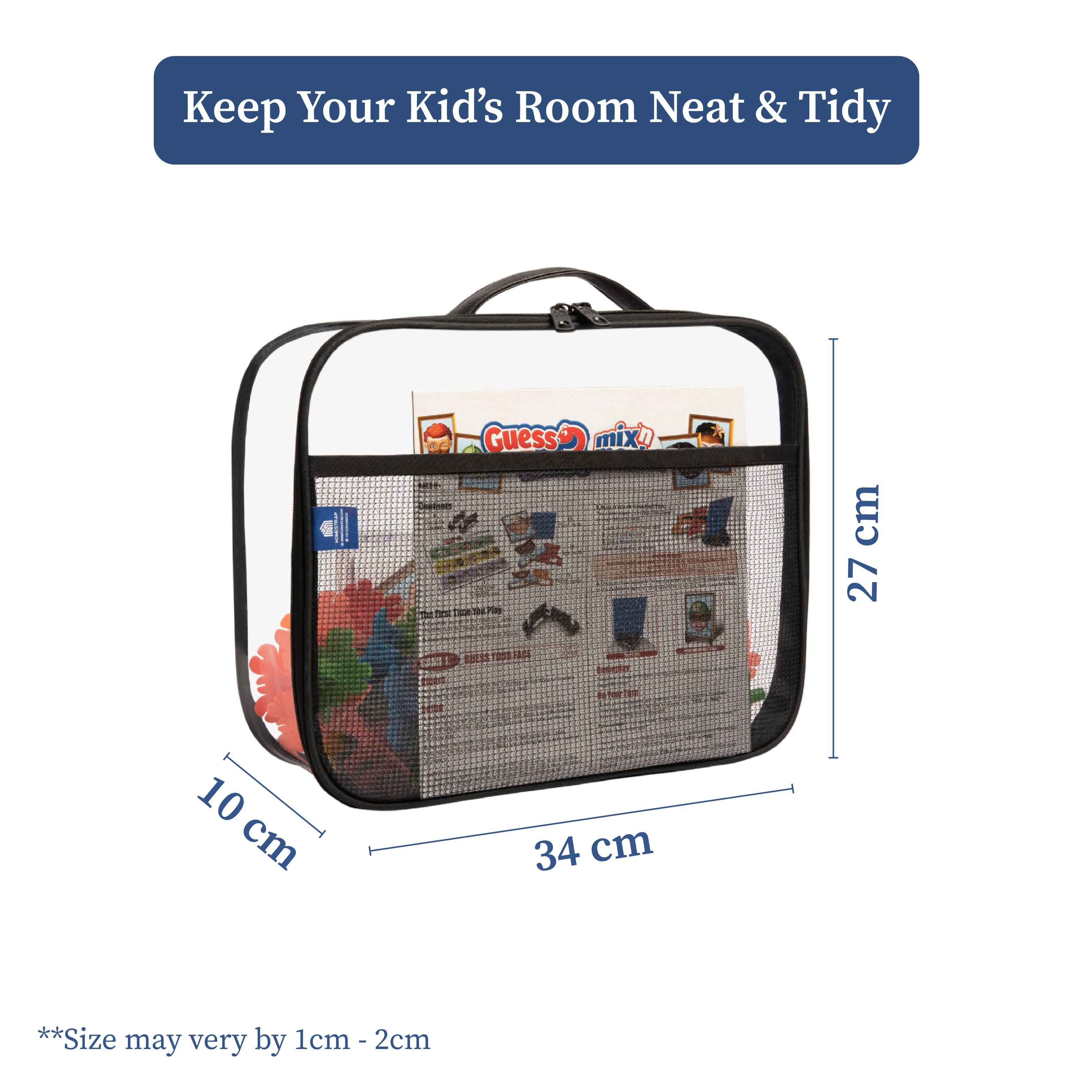 Multi purpose Transparent Toy and Board Game Storage Bags