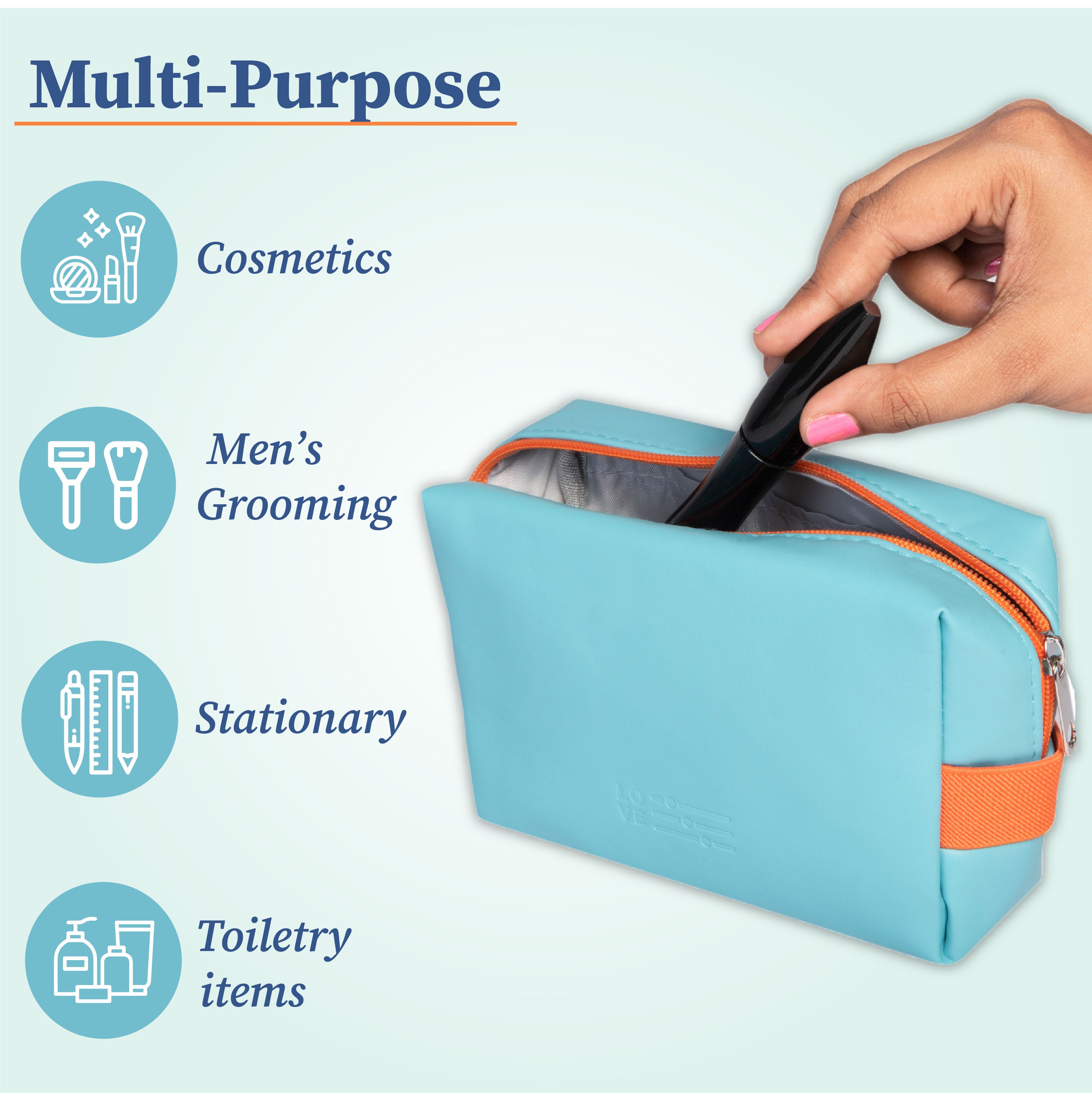 Carry all Case Small Makeup Organizer Pouch